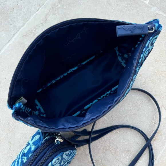 Vera Bradley RFID All in One Crossbody + Matching Pouch in Cuban Tiles Print - Picture 8 of 8